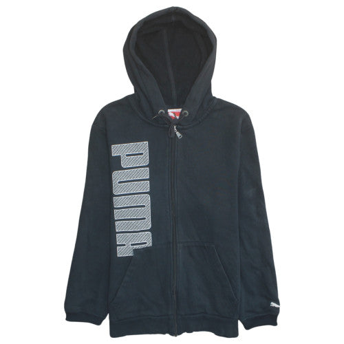 Mens UK Size S PUMA Black Full Zip Hoodie
