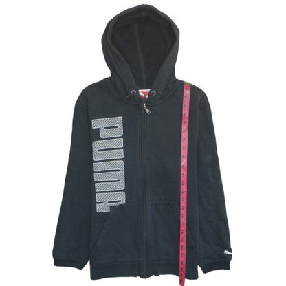 Mens UK Size S PUMA Black Full Zip Hoodie