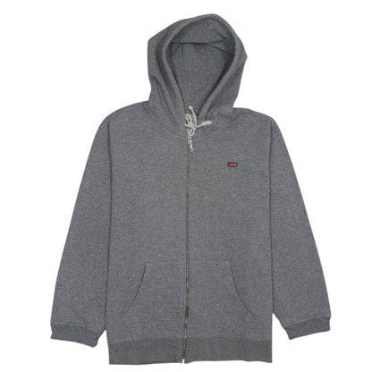 Mens UK Size L Levi's Grey Full Zip Hoodie
