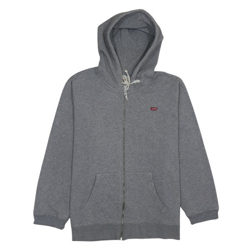 Mens UK Size L Levi's Grey Full Zip Hoodie