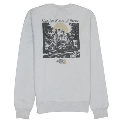 Mens UK Size S The North Face White Pullover Sweatshirt