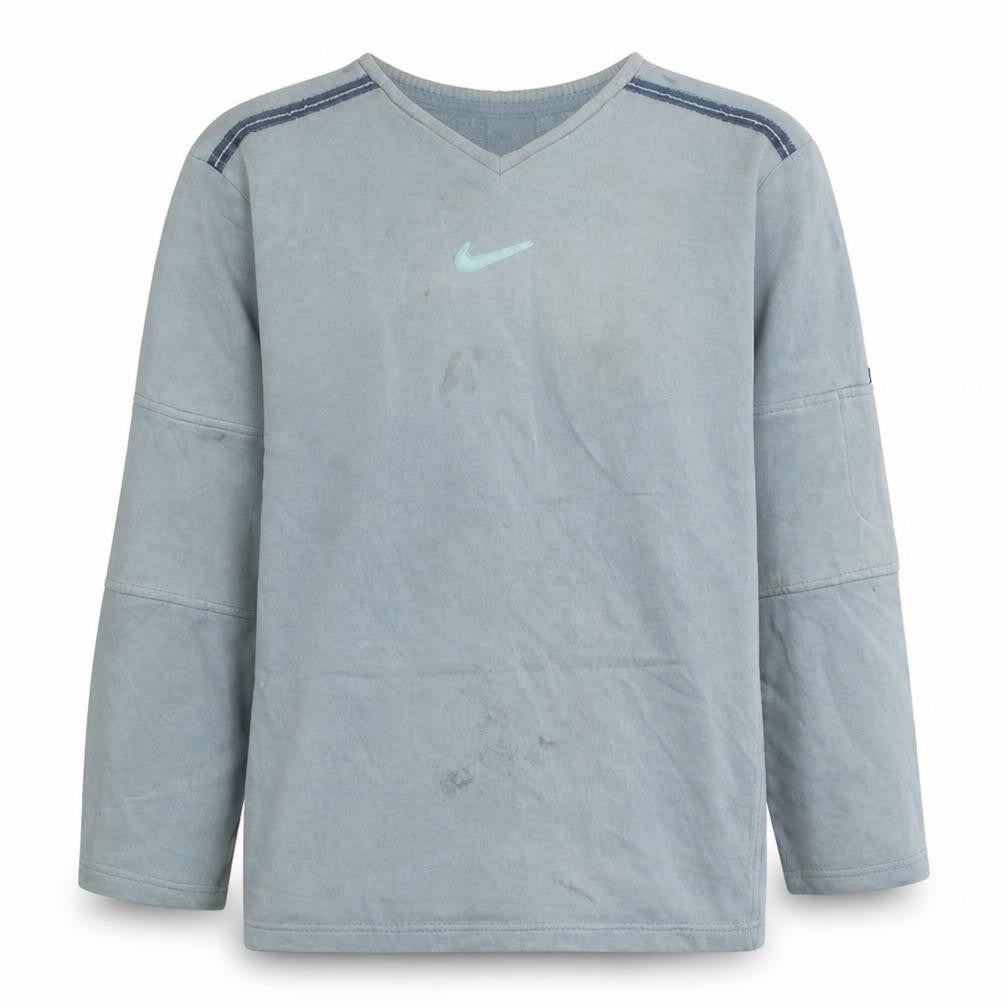 Nike Boys Blue V-Neck Fleece Pullover Sweatshirt 13-14 Years
