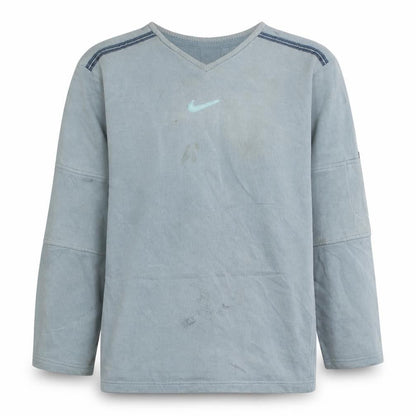 Nike Boys Blue V-Neck Fleece Pullover Sweatshirt 13-14 Years