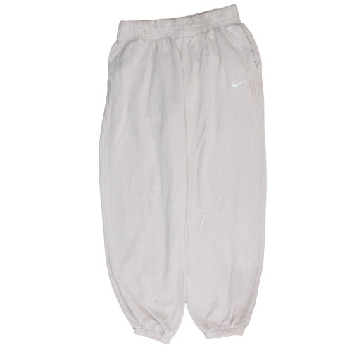 Womens UK Size M Nike Regular Fit Sweatpants Beige Trousers