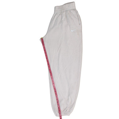 Womens UK Size M Nike Regular Fit Sweatpants Beige Trousers