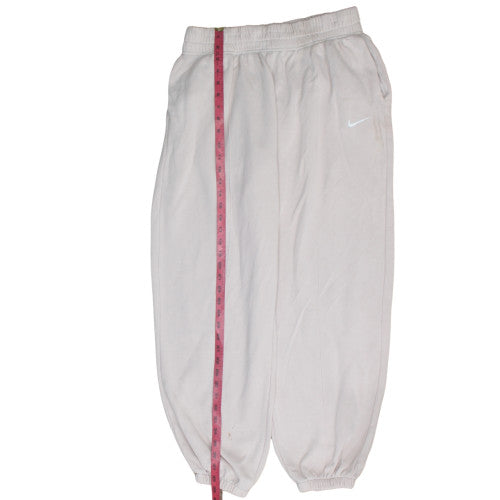 Womens UK Size M Nike Regular Fit Sweatpants Beige Trousers