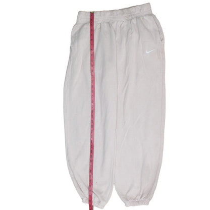 Womens UK Size M Nike Regular Fit Sweatpants Beige Trousers