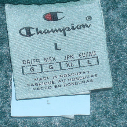 Mens UK Size L Champion Green Pullover Sweatshirt