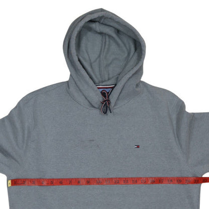 Mens UK Size L Tommy Hilfiger Grey Pullover Hoodie