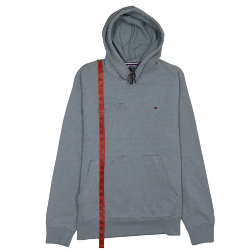 Mens UK Size L Tommy Hilfiger Grey Pullover Hoodie