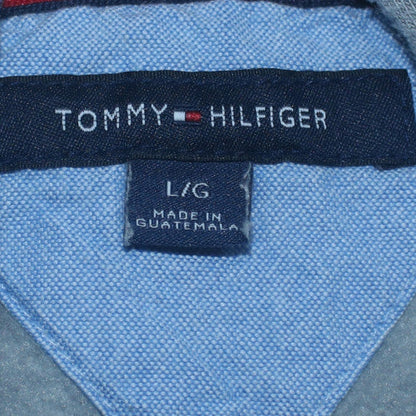 Mens UK Size L Tommy Hilfiger Grey Pullover Hoodie
