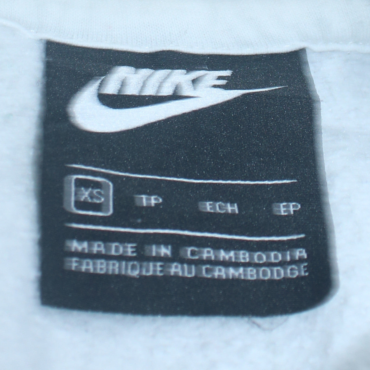 Mens UK Size XS Nike White Pullover Hoodie
