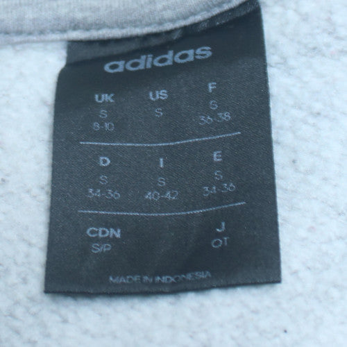 Womens UK Size S adidas Grey Pullover Sweatshirt