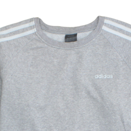 Womens UK Size S adidas Grey Pullover Sweatshirt