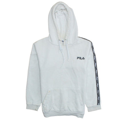 Womens UK Size S FILA White Pullover Hoodie