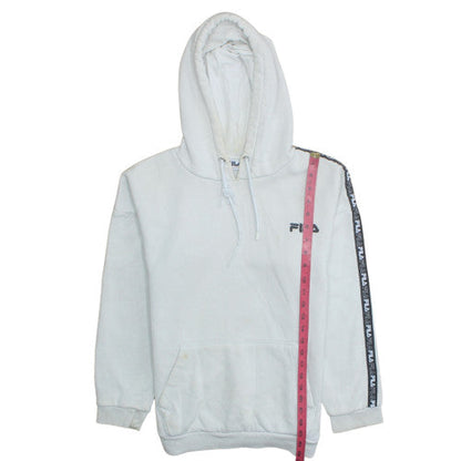 Womens UK Size S FILA White Pullover Hoodie