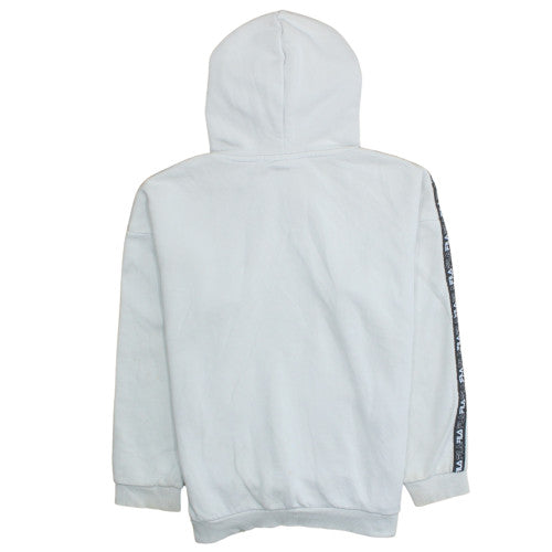Womens UK Size S FILA White Pullover Hoodie