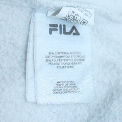 Womens UK Size S FILA White Pullover Hoodie