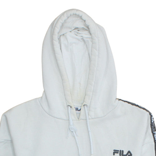 Womens UK Size S FILA White Pullover Hoodie