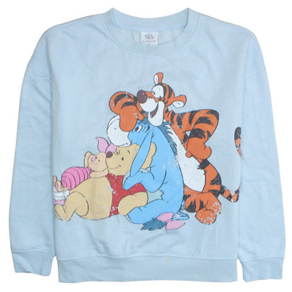 Womens UK Size M Disney Blue Pullover Sweatshirt
