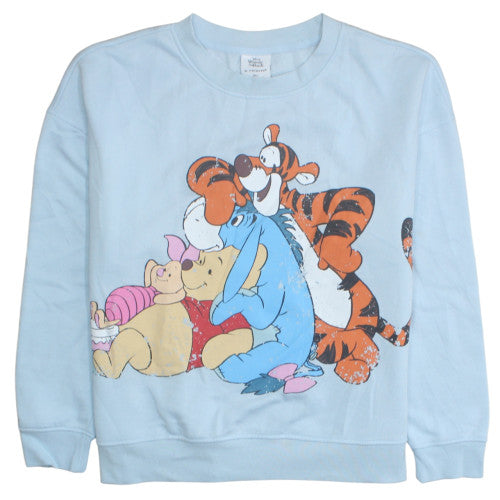 Womens UK Size M Disney Blue Pullover Sweatshirt