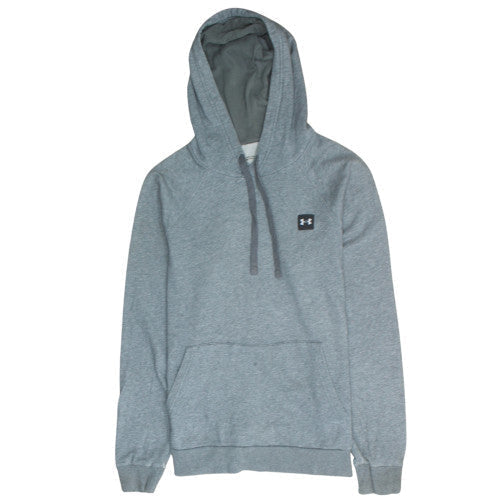 Mens UK Size S Under armour Grey Pullover Hoodie
