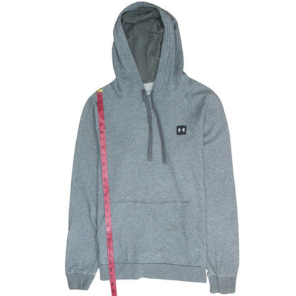 Mens UK Size S Under armour Grey Pullover Hoodie