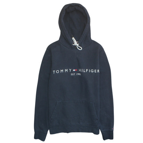 Mens UK Size S Tommy Hilfiger Blue Pullover Hoodie