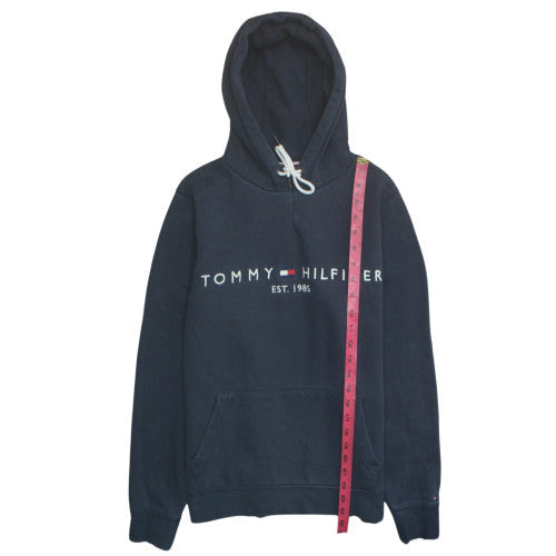Mens UK Size S Tommy Hilfiger Blue Pullover Hoodie