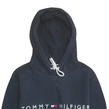 Mens UK Size S Tommy Hilfiger Blue Pullover Hoodie