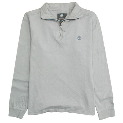 Mens UK Size M Timberland Grey 1/2 Zip Sweatshirt