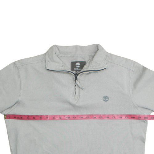 Mens UK Size M Timberland Grey 1/2 Zip Sweatshirt