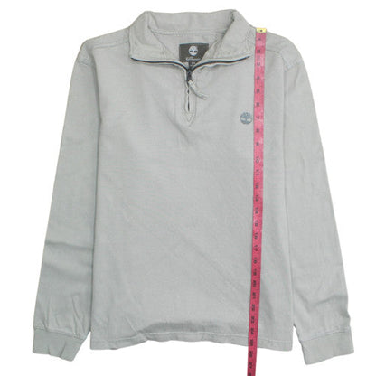 Mens UK Size M Timberland Grey 1/2 Zip Sweatshirt