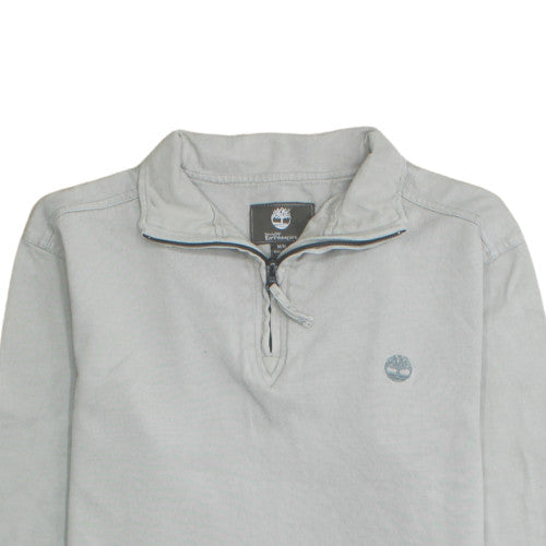 Mens UK Size M Timberland Grey 1/2 Zip Sweatshirt