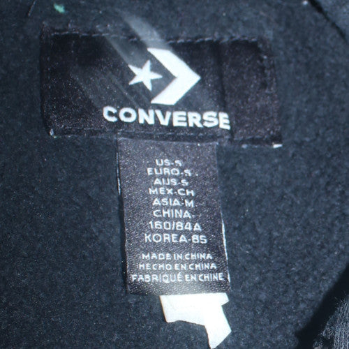 Womens UK Size S Converse Black Pullover Hoodie