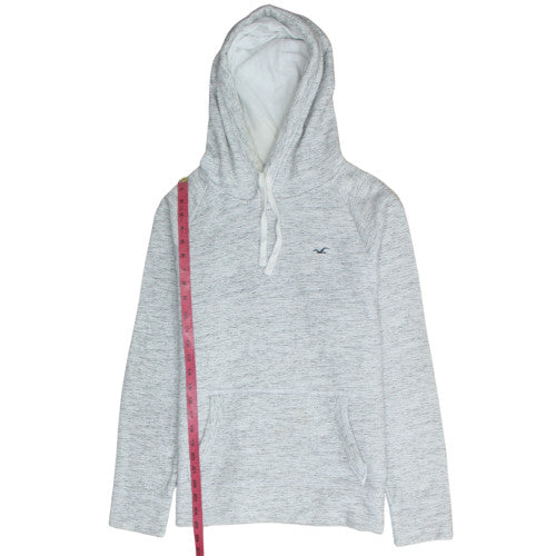 Womens UK Size S Hollister Grey Pullover Hoodie