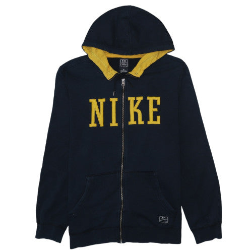 Mens UK Size M Nike Blue Full Zip Hoodie