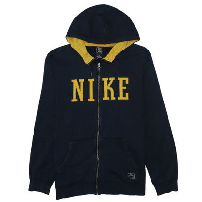 Mens UK Size M Nike Blue Full Zip Hoodie
