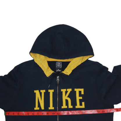 Mens UK Size M Nike Blue Full Zip Hoodie
