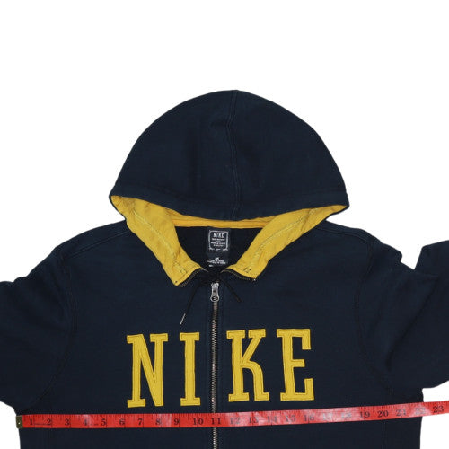 Mens UK Size M Nike Blue Full Zip Hoodie