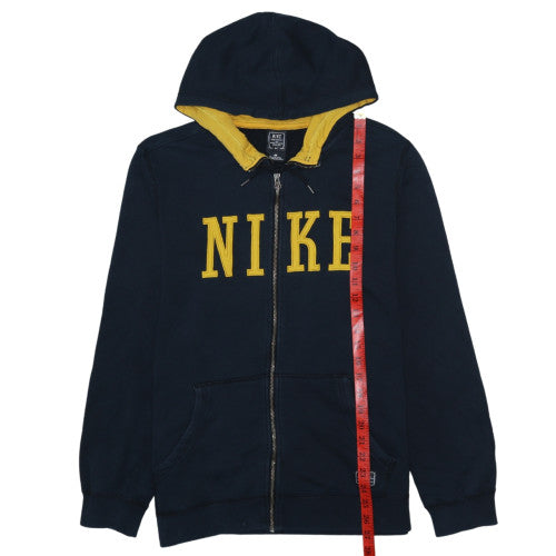 Mens UK Size M Nike Blue Full Zip Hoodie