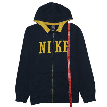 Mens UK Size M Nike Blue Full Zip Hoodie