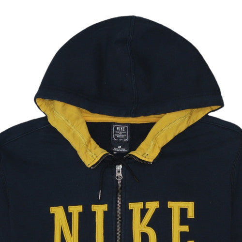 Mens UK Size M Nike Blue Full Zip Hoodie