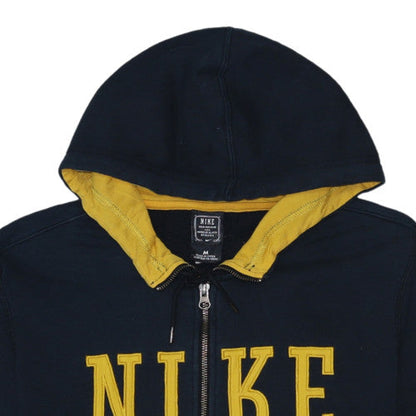 Mens UK Size M Nike Blue Full Zip Hoodie