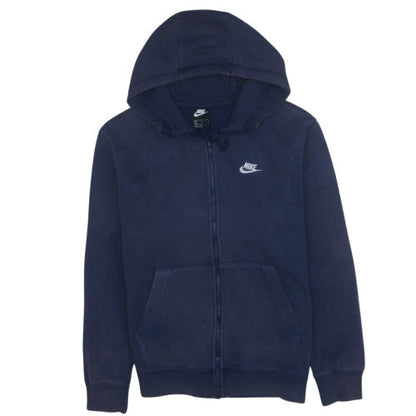 Mens UK Size M Nike Blue Full Zip Hoodie