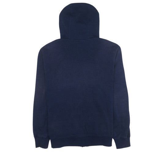 Mens UK Size M Nike Blue Full Zip Hoodie