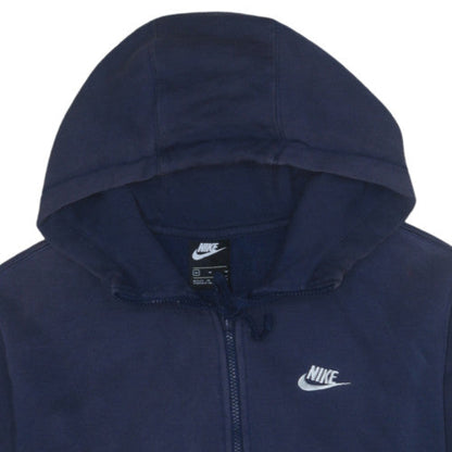 Mens UK Size M Nike Blue Full Zip Hoodie