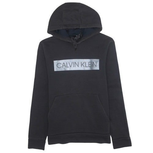 Mens UK Size M Calvin Klein Black Pullover Hoodie