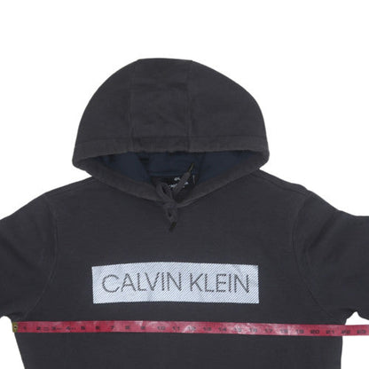 Mens UK Size M Calvin Klein Black Pullover Hoodie