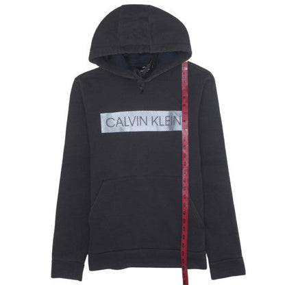 Mens UK Size M Calvin Klein Black Pullover Hoodie
